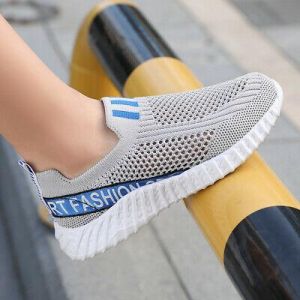 Kids Boys Girls Lightweight Sports Breathable Athletic Running Shoes Tennis