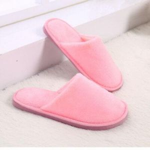 Women Cotton Plush Warm Slippers Home Indoor Winter Slippers Shoes