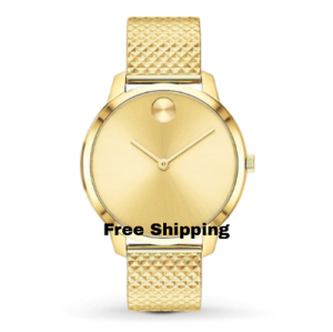 Bargain sales Watches for women Movado Bold Shape MissFOX Watch Yellow Gold Steel Mesh Bracelet Women&#039;s  Watch