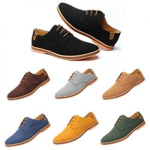 2019 Suede European style leather Shoes Men's oxfords Casual Multi Size Fashion