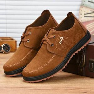 2020 New Fashion men&#039;s working sports shoes slip on casual lace up shoes
