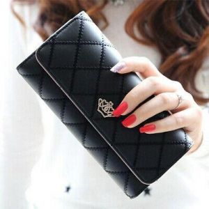 Women Day Clutch Leather Long Design Purse Money Wallet Card Holder Handbag