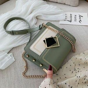 Chain Pu Leather Crossbody Bags For Women 2020 Small Shoulder Messenger Bag