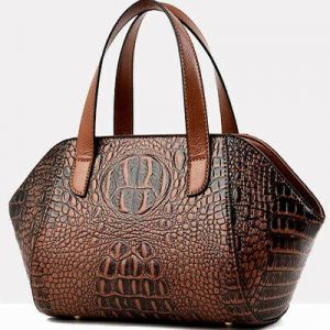 Women's Leather Crocodile Handbags Satchel Tote Sling Shoulder Bag Crossbody Bag