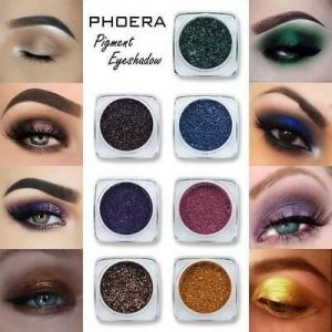 PHOERA Matte Eyeshadow Shimmer Glitter Eye Shadow Powder Palette Cosmetic Makeup