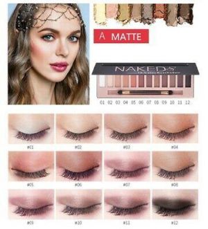 12 Colors Shimmer Or Matte Eyeshadow Makeup Palette Long Lasting Eye Shadow US