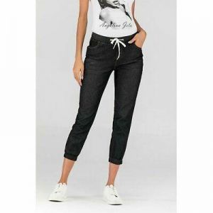 Womens jeans pencil slim stretch elastic cropped trousers capri pants skinny