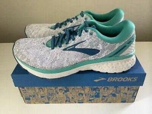 NEW Brooks Ghost 11 Women's Running Shoes - Gray/Aqua/Blue - Sz 7.5