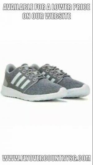 NIB Adidas Women's QT Racer Running Shoes Grey Free Shipping