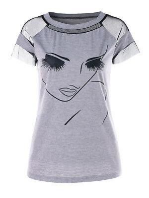 Women Short Sleeve Loose T Shirts Fashion Ladies Summer Casual Blouse Tops Shirt