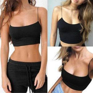 Fashion Women Tank Top Bustier Bra Vest Crop Top Bralette Blouse Singlet T Shirt