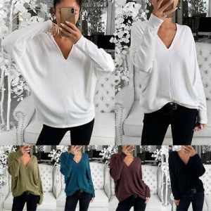 Women Casual Blouses Long Sleeve Tops Fashion Cold Shoulder Shirt