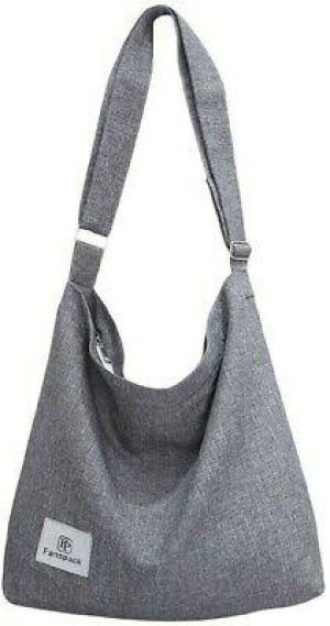 Hobo Bags for Women Fanspack Tote Bag Women's Shoulder Handbag  Light Grey