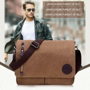 Bargain sales New Men's Vintage Canvas Schoolbag Satchel Shoulder Messenger Bag Laptop Bags