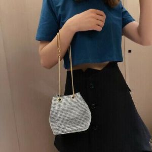 Fashion Women Handbag Purse Satchel Girls Shiny Chain Messenger Bag Shoulder Bag