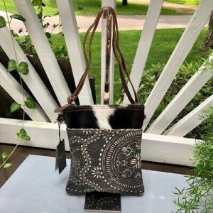 Bargain sales Myra bag Small Tales Crossbody purse Upcycled Canvas