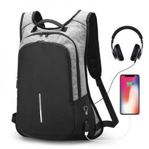 Men Women Anti-Theft Travel Backpack External USB Charge Port Laptop School Bags