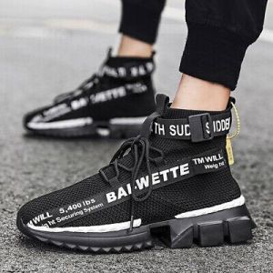 Men's Casual Sneakers Sports Athletic High Top Shoes Breathable Outdoor Trainers