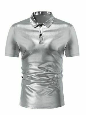 Top Slim Fit Jumper Casual Solid T-Shirt Pullover Short Sleeve Mens Tops Fashion