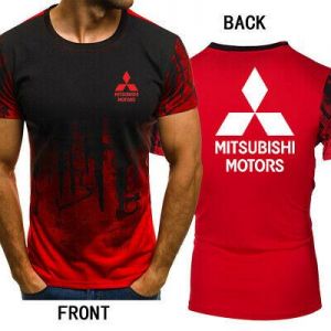 Hot! New Fashion Mitsubishi  Print Men Short Sleeve T-Shirt Casual Tops Tee