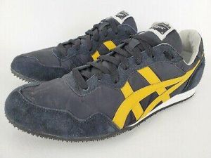 Asics Onitsuka Tiger Athletic Mens Shoes Blue Yellow D109L Size 10