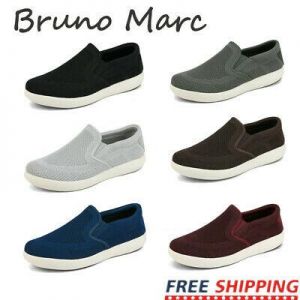 Bruno Marc Men's Knit Mesh Slip On Casual Round Toe Loafers Walking Shoes