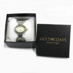 Gold Coast Women's Two-Tone Bangle Cuff Watch