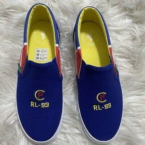Polo Ralph Lauren Slip On Shoes, Little Boy's Size 2.5, Navy