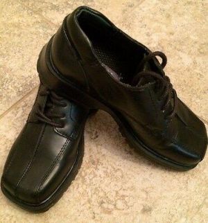 School Shoes Kenneth Cole  Black Leather Oxford  Shoes Boys Size 12 1/2