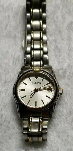Bulova Classic Women's Gold Two-Tone Silver Dial Classic Watch 98M105