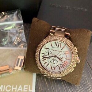 Michael Kors Rose Gold Women's Watch Rhinestones Stainless Steel