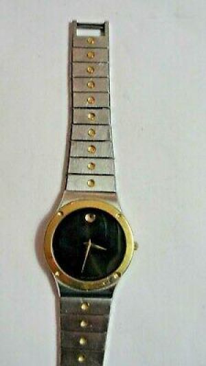 Bargain sales Watches for men Men&#039;s MOVADO Two-Tone Quartz Watch WR New Battery