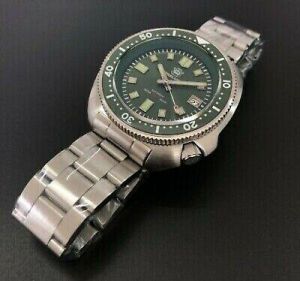STEELDIVE  Diver Automatic Mens Watch NH35 Movement Wristwatch New Version Green