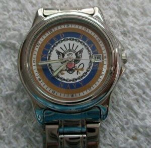 US Navy Military style  QUARTZ Men's Wrist Watch, vintage runs needs new battery