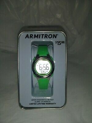 Armitron Sport Women’s 45/7042 Digital Chronograph Watch BRAND Green Band NEW