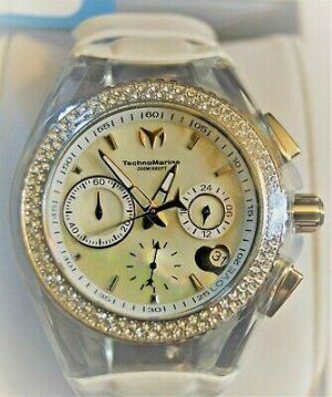 ** TECHNOMARINE Cruise Valentine Women's Crystal Watch White/Silver TM-117044 **