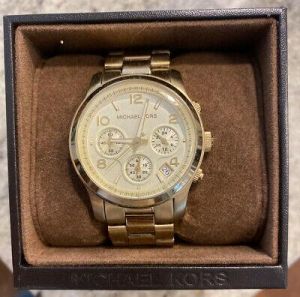 Michael Kors Watch Womens Gold With Box