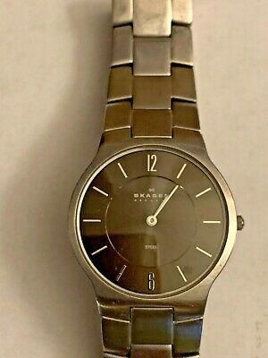 Skagen Denmark Silvertone Men’s Dress Watch