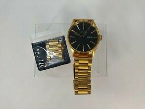 Nixon Sentry SS Gold watch 42mm Gold 100M Stainless Steel Japan Movement 15A