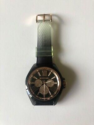 Bargain sales Watches for women Michael Kors Women&#039;s Wren Multifunction Black Polyurethane Watch MK6685