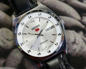 SEIKO 5 AUTOMATIC MEN'S JAPAN MOVEMENT REFURBISHED USED OLD VINTAGE WATCH 200102
