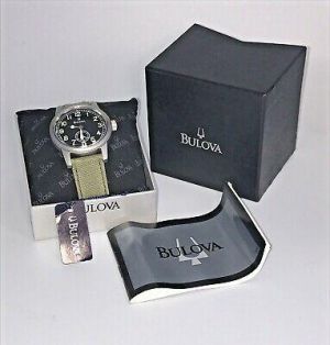 Bulova Military Men's Canvas Strap Watch bul96a102