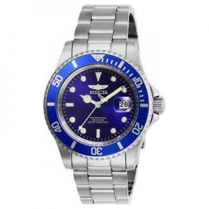 Invicta Men's Watch Pro Diver Quartz Blue Dial Silver Tone Bracelet 26971