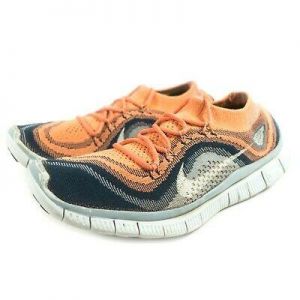 Nike Free 5.0 Flyknit Running Shoes - Women's Size 6.5 - Blue Orange