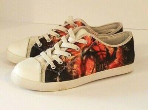 Marvel DeadPool Canvas Tennis Shoes Women's Size 5 Soyoto Low Top Sneakers