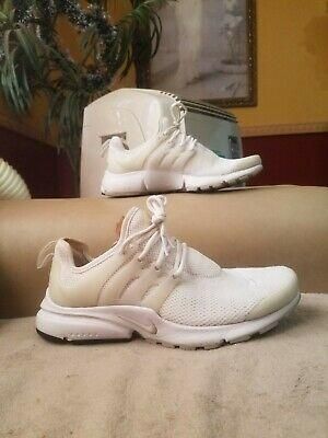 Nike Presto Womens size 6 Triple White Running Training Shoes