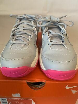 Nike Women's Court Lite 2 Tennis Shoes Grey/Pink/White New In Box Size 8