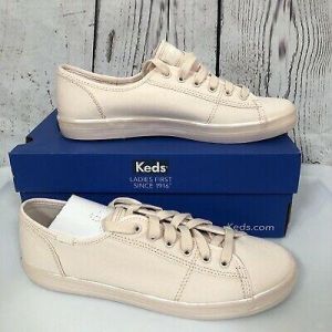 Keds Women's Kickstart Canvas Shimmer Pink Sneaker Tennis Shoes Sz 8.5