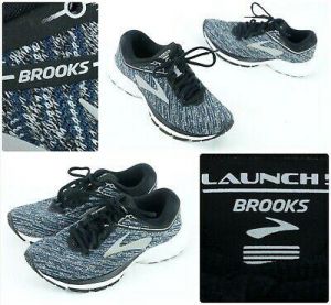 Brooks Launch 5 Running Shoes Women's Sz 6 Black / White - Fast Ship!