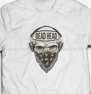 Mens Womens Fashion Rebel Skull Bandit S-XXXL White Cotton T-shirt Tshirts Tee